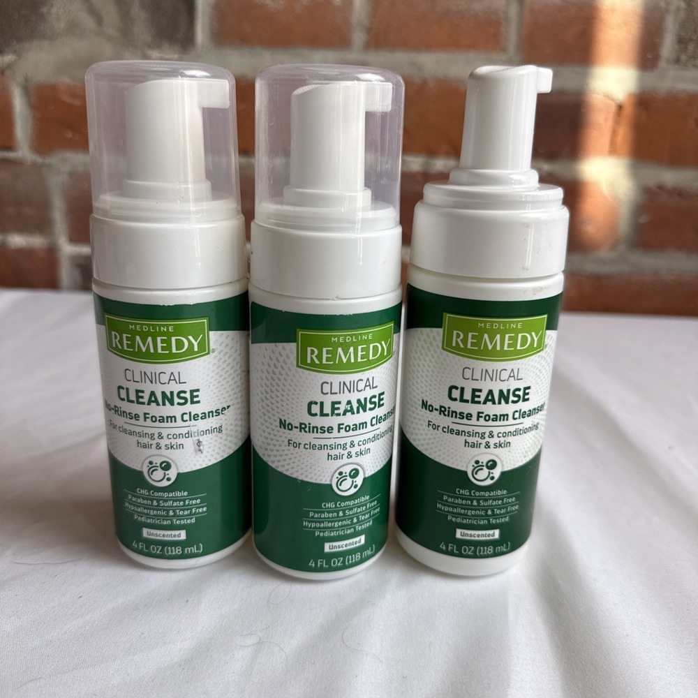 4 oz. Medline Remedy Cleanse No Rinse Foam Cleanser Hypoallergenic Unscented 3